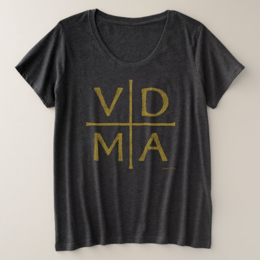 ルターの宗教改革の十字架 プラスサイズTシャツ (デザイン正面)