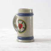 ルターの薔薇 エンボス調 ビールジョッキ (正面左)