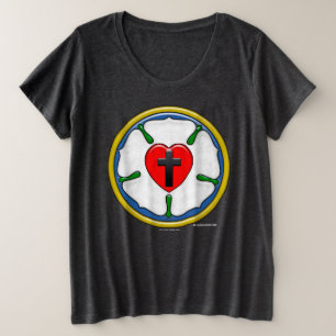 ルターの薔薇 エンボス調 プラスサイズTシャツ