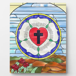 ルターバラステンドグラス窓 フォトプラーク