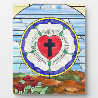 ルターバラステンドグラス窓 フォトプラーク