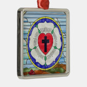 ルターバラステンドグラス窓 メタルオーナメント (右)