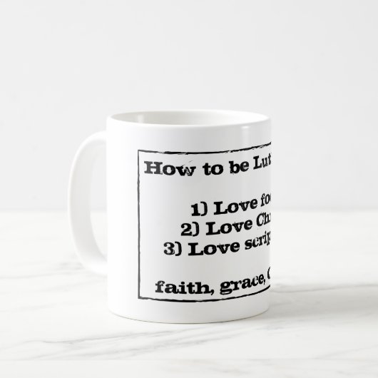 ルター派のコーヒー・マグがある方法 コーヒーマグカップ (正面左)