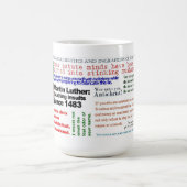 ルター派の侮辱のマグ コーヒーマグカップ (中央)