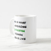 ルター派の女性、すごい コーヒーマグカップ (正面左)