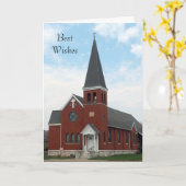 ルター派教会の結婚式の招待状 カード (黄色い花)