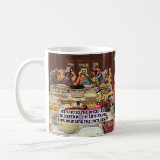 ルター派最後の晩餐ポトラック コーヒーマグカップ (左)