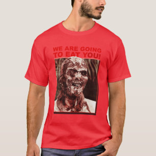 ルチオ・フルシ ホラー映画 デザイン 私たちはあなたを食べるつもりです Tシャツ
