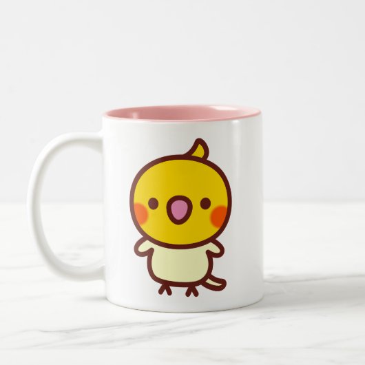 ルチノー オカメインコ ツートーンマグカップ (左)