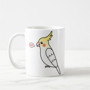 ルチノー カートゥーン オカメインコ インコ 愛 コーヒーマグカップ