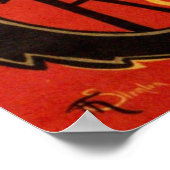 ルチャットノワールザブラックキャットアールヌーボーヴィンテージ ポスター (角)