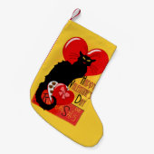 ルチャットノワールバレンタインデー スモールクリスマスストッキング (正面 (吊り時))