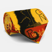 ルチャットノワールヴィンテージブラックキャットアールヌーボーレトロ ネクタイ (ロール)