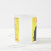 ルチャットノワールヴィンテージ フロストグラスマグカップ (中央)