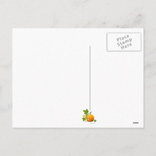 ルチャットノワール感謝祭とピルグリムトルコ シーズンポストカード (裏面)