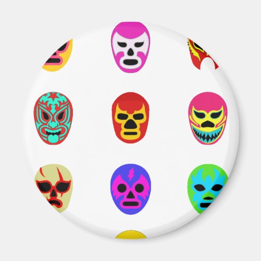 ルチャライベマスクメキシコレスリング マグネット (正面)