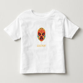 ルチャリブレ漫画マスク メキシコ文化アート トドラーTシャツ