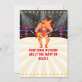 ルチャリベメキシコレスリング誕生日招待状 招待状 (裏面)