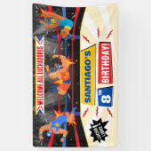 ルチャリベメキシコレスリング誕生日 横断幕 (縦)