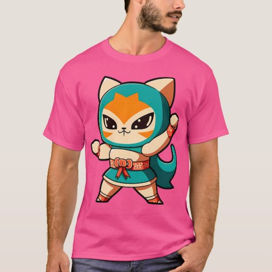 ルチャ・リブレ・キャッツ Tシャツ (正面)