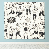 ルチャ・リブレ:メキシコのレスラー柄 キャンバスプリント (インサイチュ (ウッドフロア))