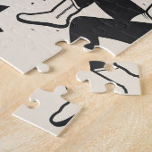 ルチャ・リブレ：メキシコのレスラー柄 ジグソーパズル (側面)