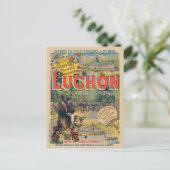 ルチョン・フランスヴィンテージ鉄道ポスター1890 ポストカード (スタンド正面)
