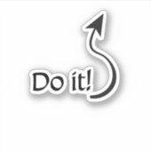 ルチ – やれ! – 幻滅 シール (正面)