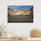 ルッカのアンフィテアトロ広場 - イタリア、トスカーナ州 ポスター (キッチン)