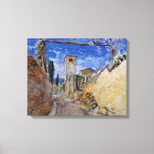 ルッカイタリアンのブドウ園の歩道 キャンバスプリント (正面)