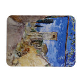 ルッカイタリアンのブドウ園の歩道 マグネット (横)