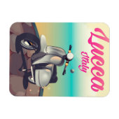 ルッカ イタリア スクーター 旅行ポスター 印刷 マグネット (横)