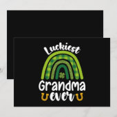 ルッキエストグランマエバーファミリーセントパトリックの日 招待状 (正面/裏面)