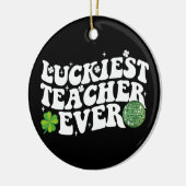 ルッキエスト先生エバーディスコボールシャムロックグルーヴィ セラミックオーナメント (左)