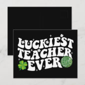 ルッキエスト先生エバーディスコボールシャムロックグルーヴィ ポストカード (正面/裏面)