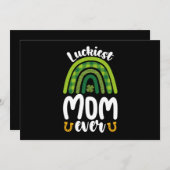 ルッキーストマママエバーファミリーセントパトリックの日 招待状 (正面/裏面)