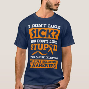 ルックは多発性硬化症認識度 Tシャツ
