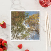 ルックアップ紅葉II秋自然 スタンダードランチョンナプキン (インサイチュ)