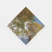 ルックアップ紅葉II秋自然 スタンダードランチョンナプキン (角)