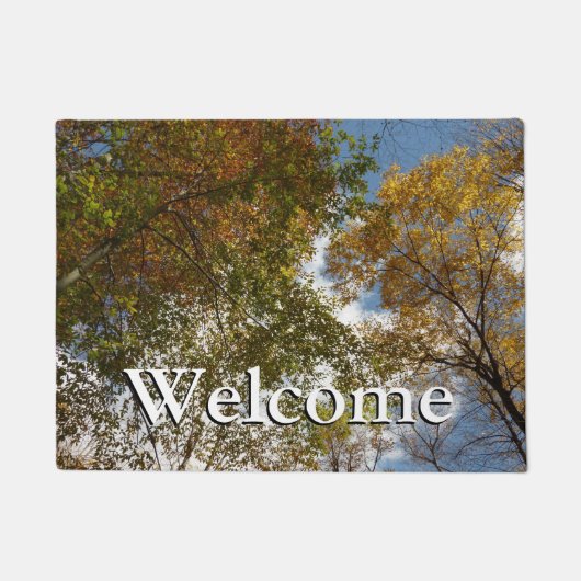 ルックアップ紅葉II秋自然 ドアマット (正面)