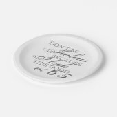 ルックグッド65誕生日 ペーパープレート (アングル)