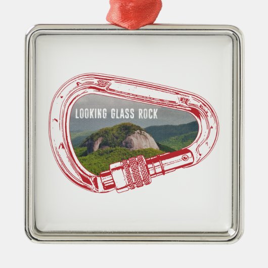 ルックグラスロック登山カラビナー メタルオーナメント (正面)