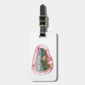 ルックグラスロック登山カラビナー ラゲッジタグ (正面縦)