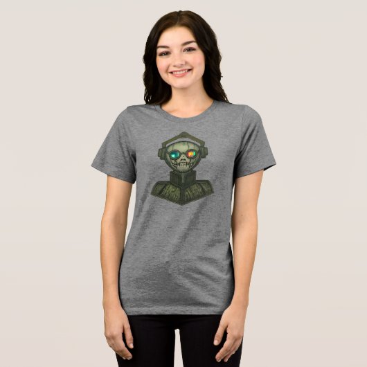 ルックスィー ドクロ トライブレンドTシャツ (正面全面)