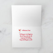 ルックスルックスカクテルズクリスマストーストホリデーカード シーズンカード (内部)