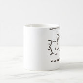 【ルックダウン(茶色)】Look Down(Brown) コーヒーマグカップ (中央)