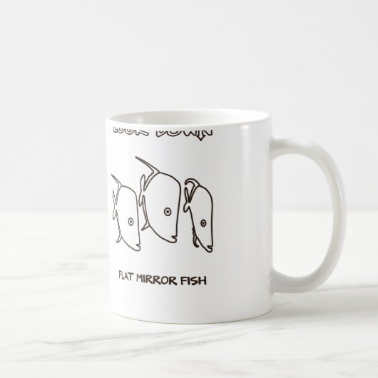 【ルックダウン(茶色)】Look Down(Brown) コーヒーマグカップ (右)