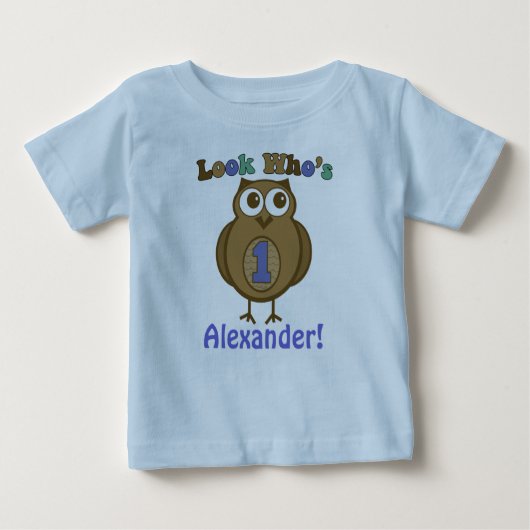 ルックワンズ誕生日シャツ ベビーTシャツ (正面)