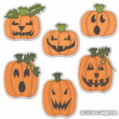 ルック感じパンプキンス不気味コレクション シール (正面)