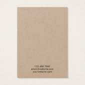 ルック素朴手作りジュエリーネックレスディスプレイカード (裏面)